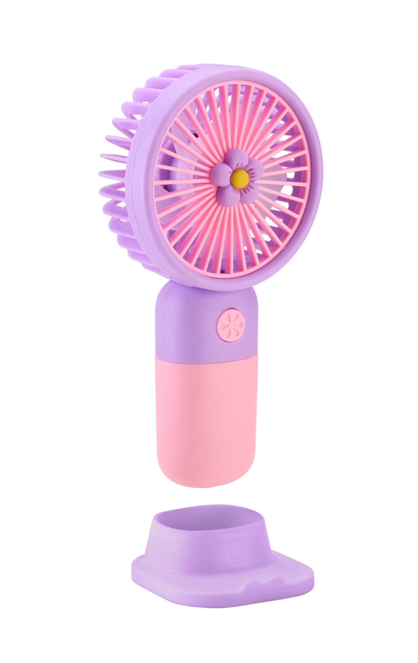 Emerald 2in1 Rechargeable Portable Handheld & Desktop Fan with Phone Holder, 3 Speed