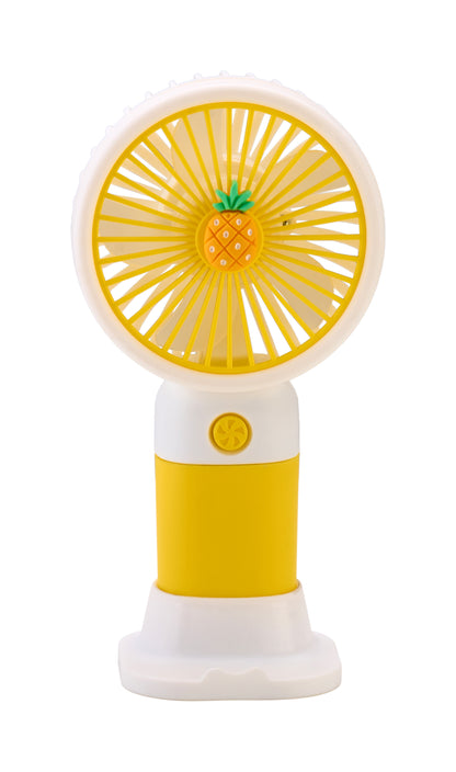 Emerald 2in1 Rechargeable Portable Handheld & Desktop Fan with Phone Holder, 3 Speed