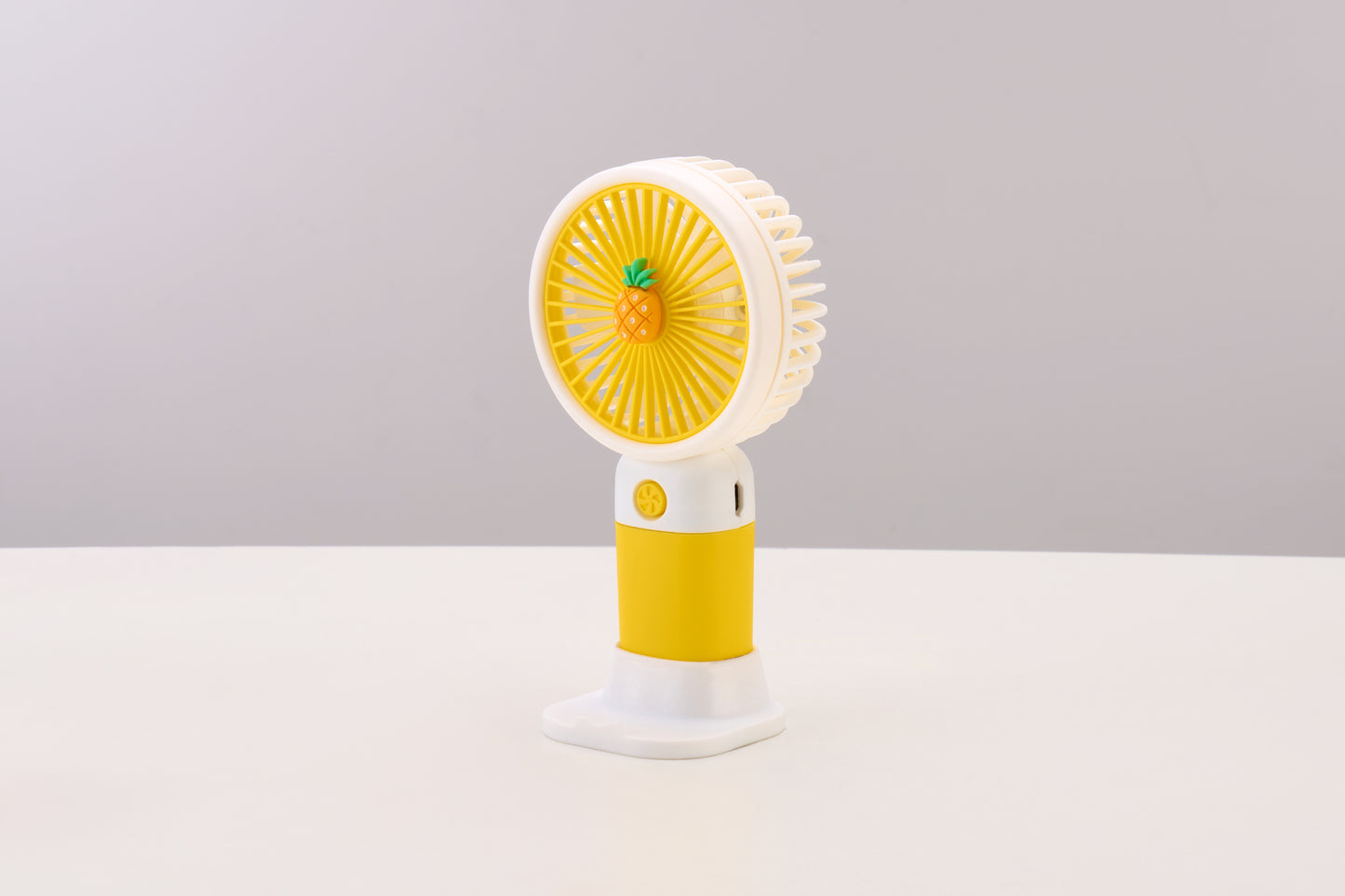 Emerald 2in1 Rechargeable Portable Handheld & Desktop Fan with Phone Holder, 3 Speed