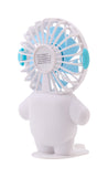 Emerald 2in1 Rechargeable Portable Handheld & Desktop Fan with Phone Holder, 3 Speed