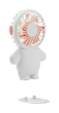 Emerald 2in1 Rechargeable Portable Handheld & Desktop Fan with Phone Holder, 3 Speed
