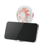 Emerald 2in1 Rechargeable Portable Handheld & Desktop Fan with Phone Holder, 3 Speed