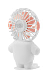 Emerald 2in1 Rechargeable Portable Handheld & Desktop Fan with Phone Holder, 3 Speed