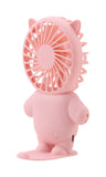 Emerald 2in1 Rechargeable Portable Handheld & Desktop Fan with Phone Holder, 3 Speed