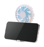 Emerald 2in1 Rechargeable Portable Handheld & Desktop Fan with Phone Holder, 3 Speed