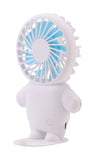 Emerald 2in1 Rechargeable Portable Handheld & Desktop Fan with Phone Holder, 3 Speed