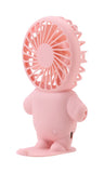 Emerald 2in1 Rechargeable Portable Handheld & Desktop Fan with Phone Holder, 3 Speed