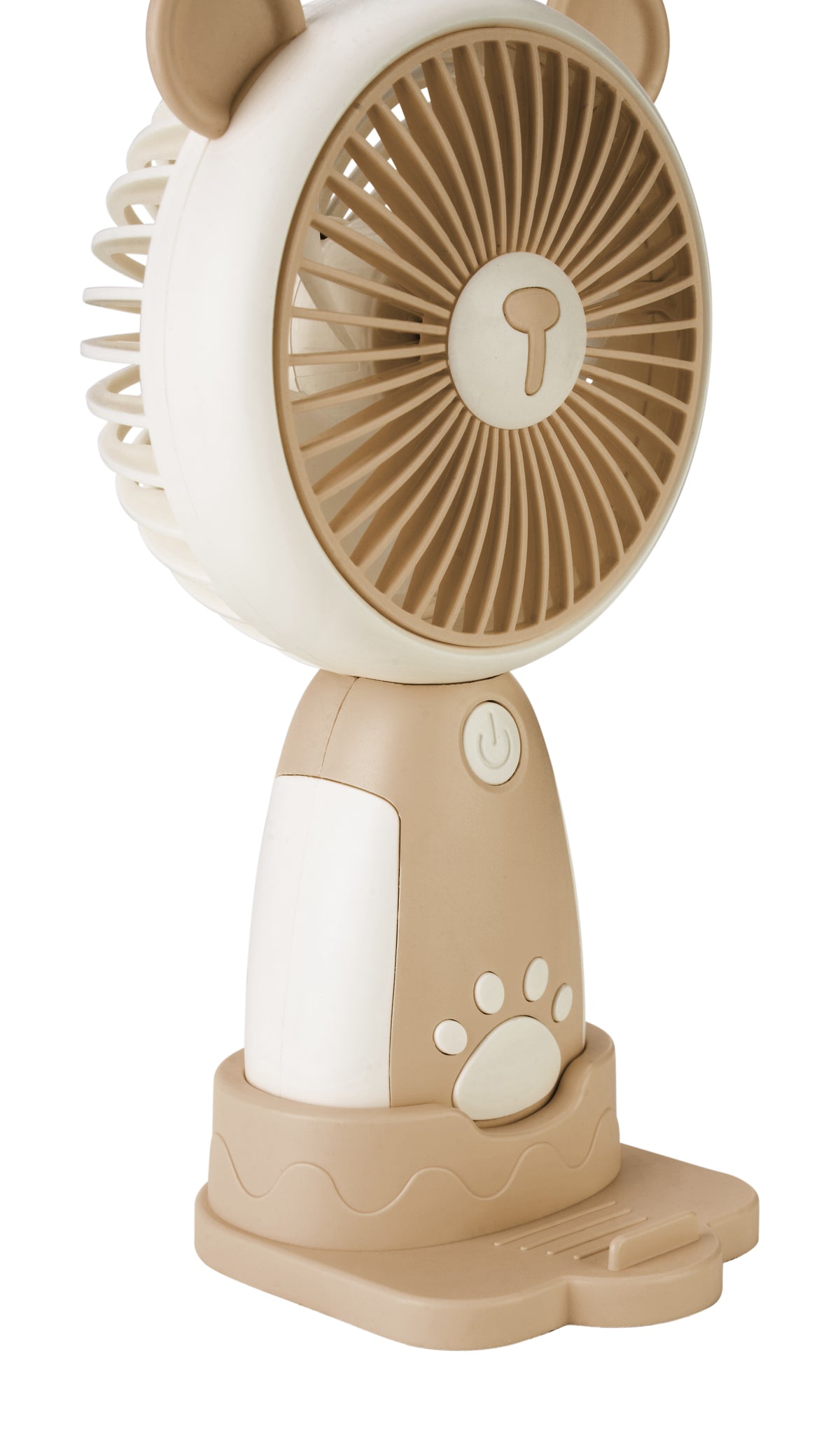 Emerald 2in1 Rechargeable Portable Handheld & Desktop Fan with Phone Holder, 3 Speed