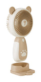 Emerald 2in1 Rechargeable Portable Handheld & Desktop Fan with Phone Holder, 3 Speed