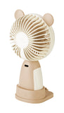 Emerald 2in1 Rechargeable Portable Handheld & Desktop Fan with Phone Holder, 3 Speed