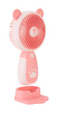 Emerald 2in1 Rechargeable Portable Handheld & Desktop Fan with Phone Holder, 3 Speed