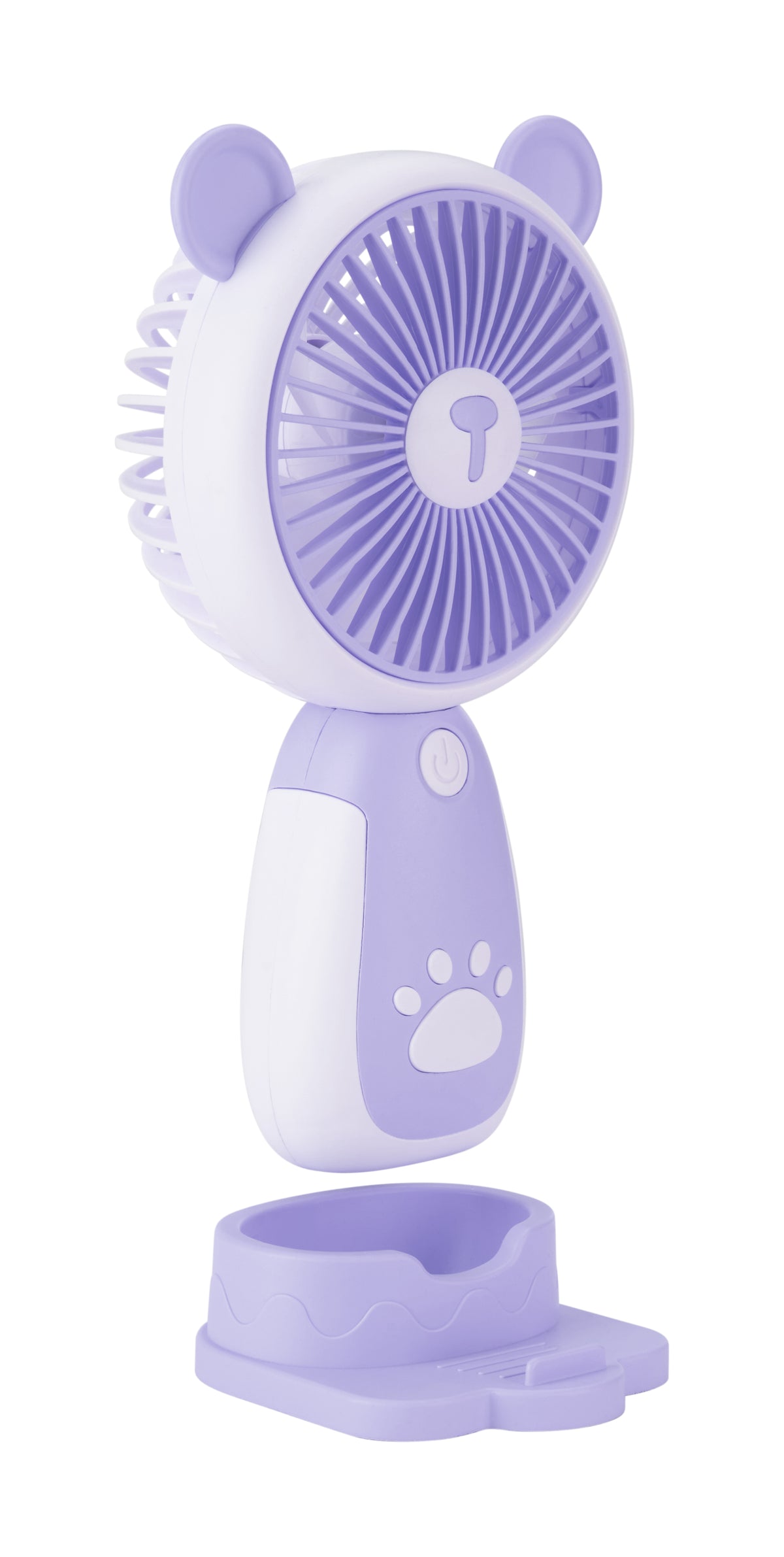 Emerald 2in1 Rechargeable Portable Handheld & Desktop Fan with Phone Holder, 3 Speed