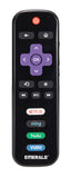 Emerald Replacement Remote for Roku Smart TVs Only, Ergonomic Design