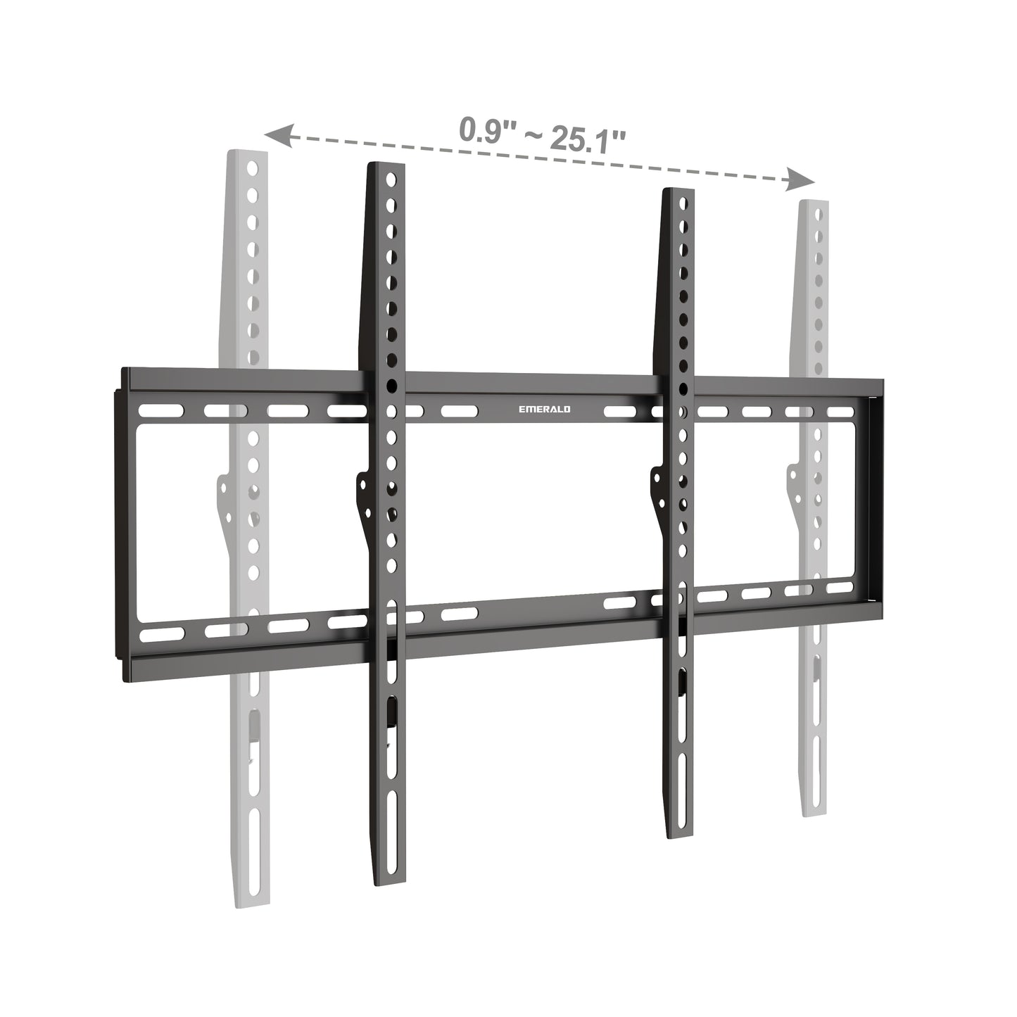 Emerald Fixed TV Wall Mount 37"-86", Capacity 99lbs, Max VESA 400x400mm