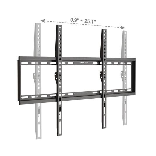 Emerald Fixed TV Wall Mount 37"-86", Capacity 99lbs, Max VESA 400x400mm