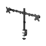 Emerald Dual Monitor Desk Mount for 17-32" Screens, Full Motion Adjustable Arm Stand with Tilt, Swivel, and Cable Management