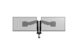 Emerald Gas Spring Dual Monitor Mount for 13"-32" Screens, Full Motion Arms with Clamp or Grommet Base, VESA 75x75-100x100mm