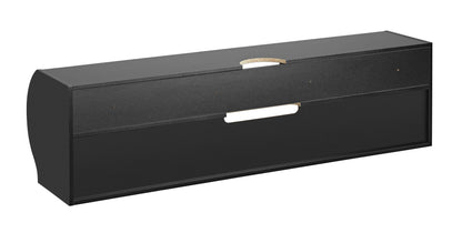Emerald Modern Wall Mounted Entertainment Center with Cable Management, 120 lbs Weight Capacity