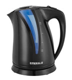 Emerald 2L Black Electric Kettle, 1350W, Automatic Shut Off, Fast Boil Design