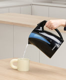 Emerald 2L Black Electric Kettle, 1350W, Automatic Shut Off, Fast Boil Design