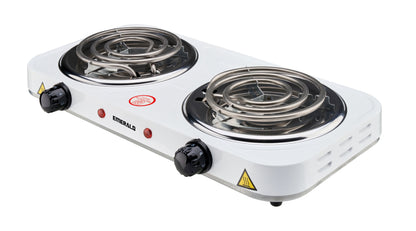 Emerald Compact & Portable, 2000W (2x1000W) Electric Double Burner 5.5" Coils Stovetop