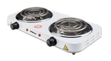 Emerald Compact & Portable, 2000W (2x1000W) Electric Double Burner 5.5" Coils Stovetop