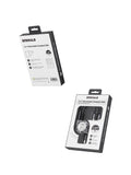 Emerald 3.3ft 2-in-1 Retractable USB-A to Lightning & Type-C, Fast Charging & Data Syncing Cable