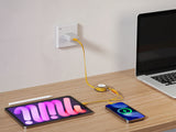 Emerald 3.3ft 2-in-1 Retractable USB-A to Lightning & Type-C, Fast Charging & Data Syncing Cable