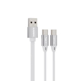 Emerald 3.3ft 2-in-1 Retractable USB-A to Lightning & Type-C, Fast Charging & Data Syncing Cable
