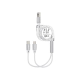 Emerald 3.3ft 2-in-1 Retractable USB-A to Lightning & Type-C, Fast Charging & Data Syncing Cable