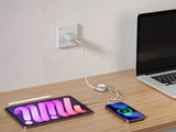 Emerald 3.3ft 2-in-1 Retractable USB-A to Lightning & Type-C, Fast Charging & Data Syncing Cable