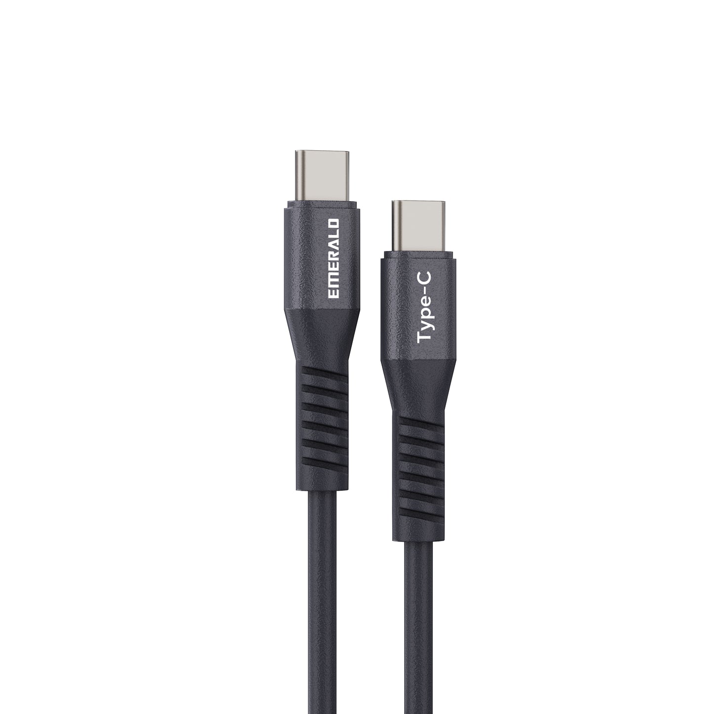Emerald 6ft Coiled USB-C to USB-C Cable, Fast Charging & High-Speed Data Transfer
