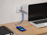 Emerald 6ft Coiled USB-C to USB-C Cable, Fast Charging & High-Speed Data Transfer
