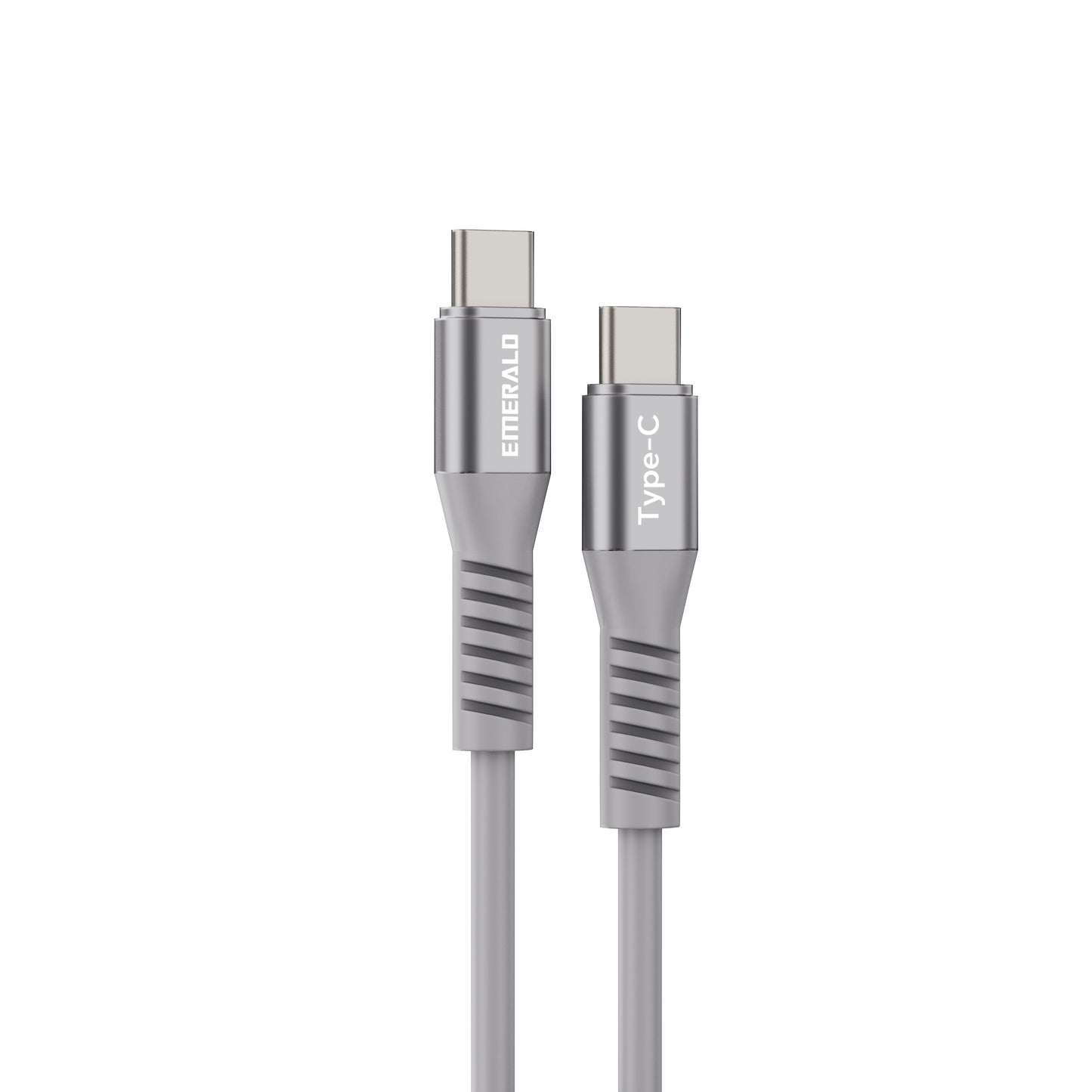 Emerald 6ft Coiled USB-C to USB-C Cable, Fast Charging & High-Speed Data Transfer