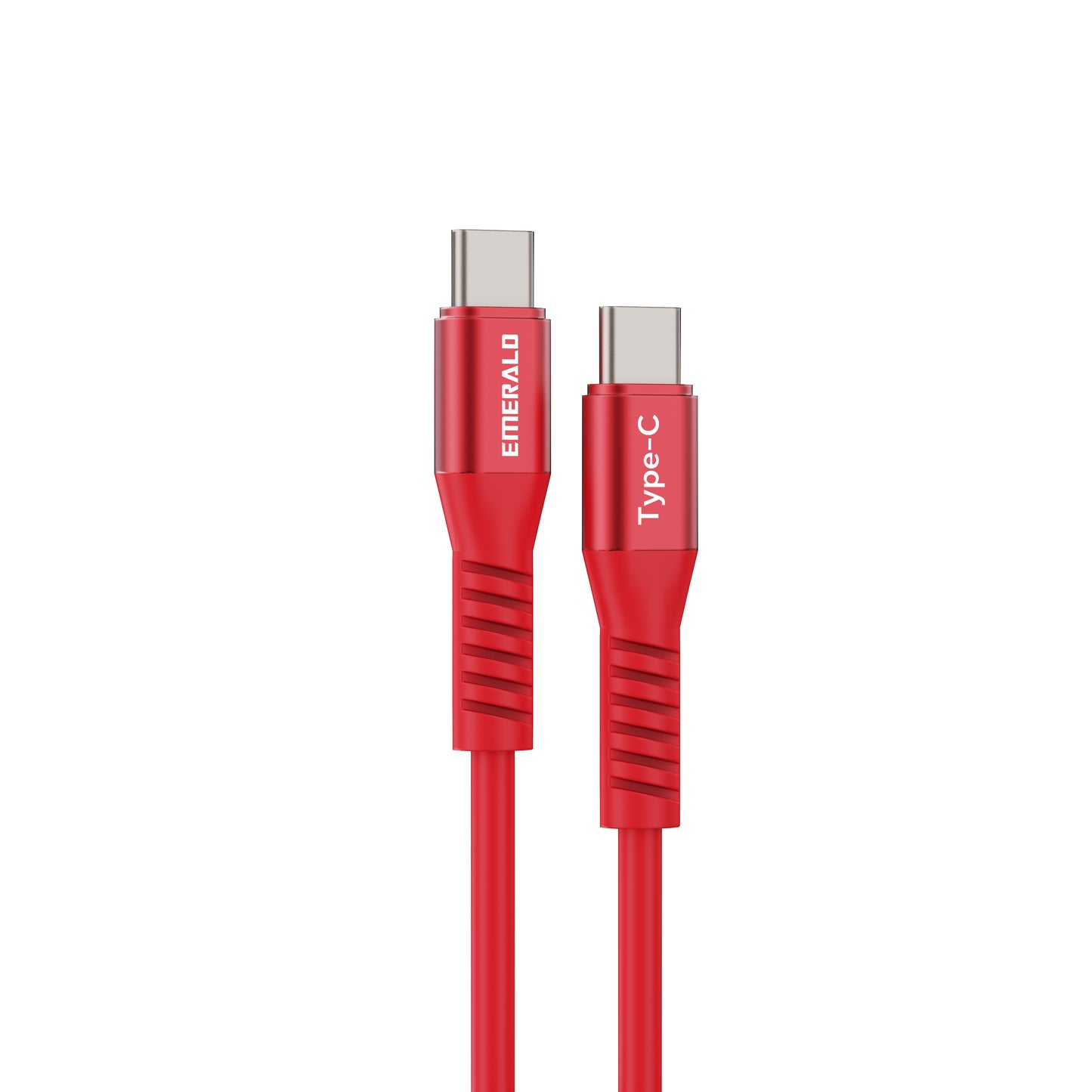 Emerald 6ft Coiled USB-C to USB-C Cable, Fast Charging & High-Speed Data Transfer