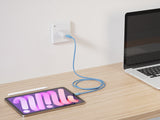 Emerald 10ft Braided USB-A or USB-C to USB-C (Type-C), Fast Charging & Data Syncing Cable