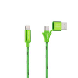 Emerald 6ft Braided USB-A or USB-C to Lightning, Fast Charging & Data Syncing Cable Compatible with iPhone