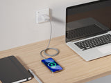 Emerald 6ft Braided USB-A or USB-C to Lightning, Fast Charging & Data Syncing Cable Compatible with iPhone
