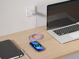 Emerald 10ft Braided USB-A or USB-C to Lightning, Fast Charging & Data Syncing Cable Compatible with iPhone