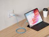 Emerald 10ft Braided USB-C to USB-C (Type-C), Fast Charging & Data Syncing Cable