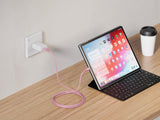 Emerald 10ft Braided USB-C to USB-C (Type-C), Fast Charging & Data Syncing Cable