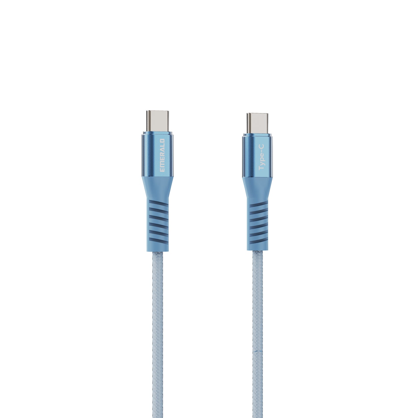 Emerald 4ft Coiled USB-C to USB-C Cable, Fast Charging & High-Speed Data Transfer