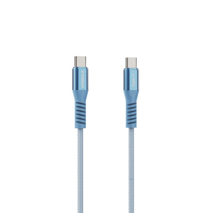 Emerald 4ft Coiled USB-C to USB-C Cable, Fast Charging & High-Speed Data Transfer