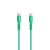 Emerald 4ft Coiled USB-C to USB-C Cable, Fast Charging & High-Speed Data Transfer