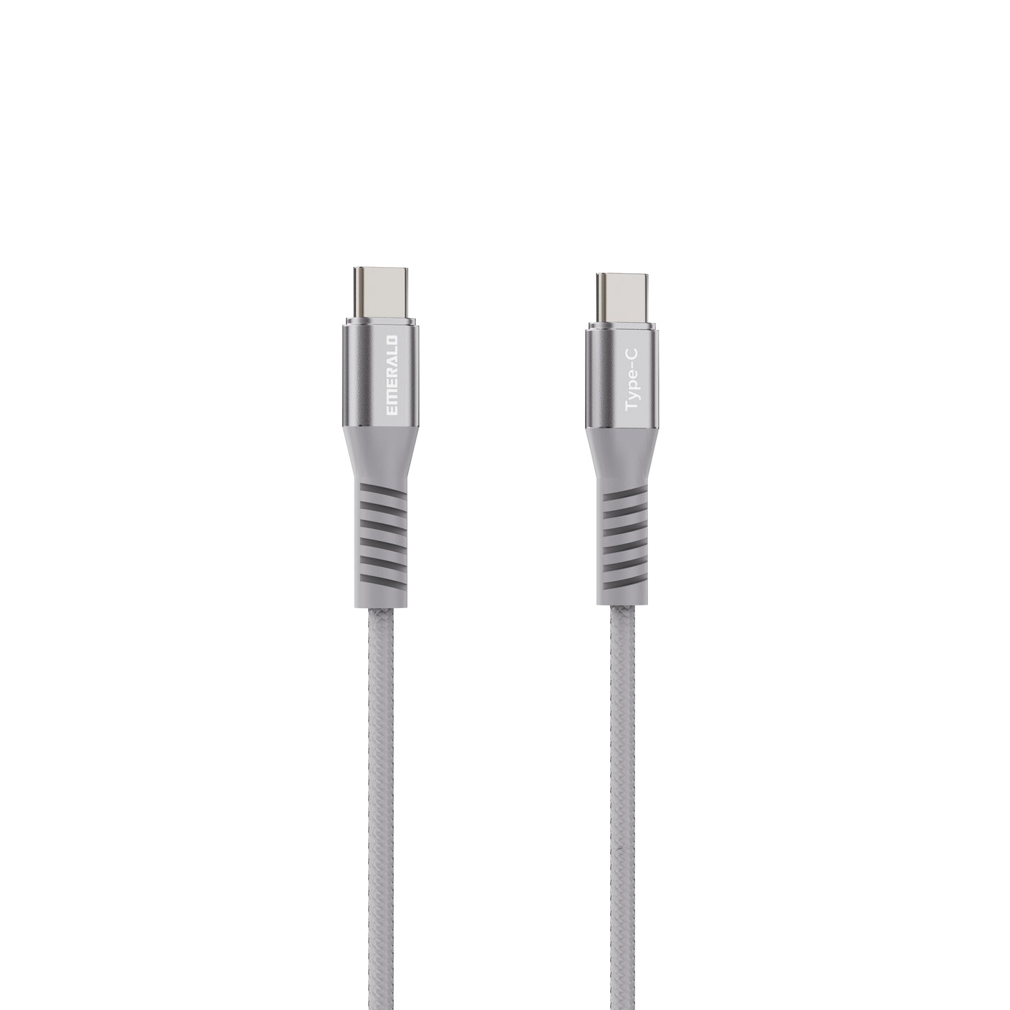 Emerald 4ft Coiled USB-C to USB-C Cable, Fast Charging & High-Speed Data Transfer