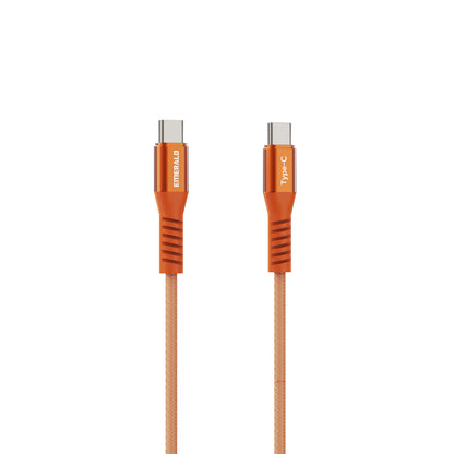 Emerald 4ft Coiled USB-C to USB-C Cable, Fast Charging & High-Speed Data Transfer