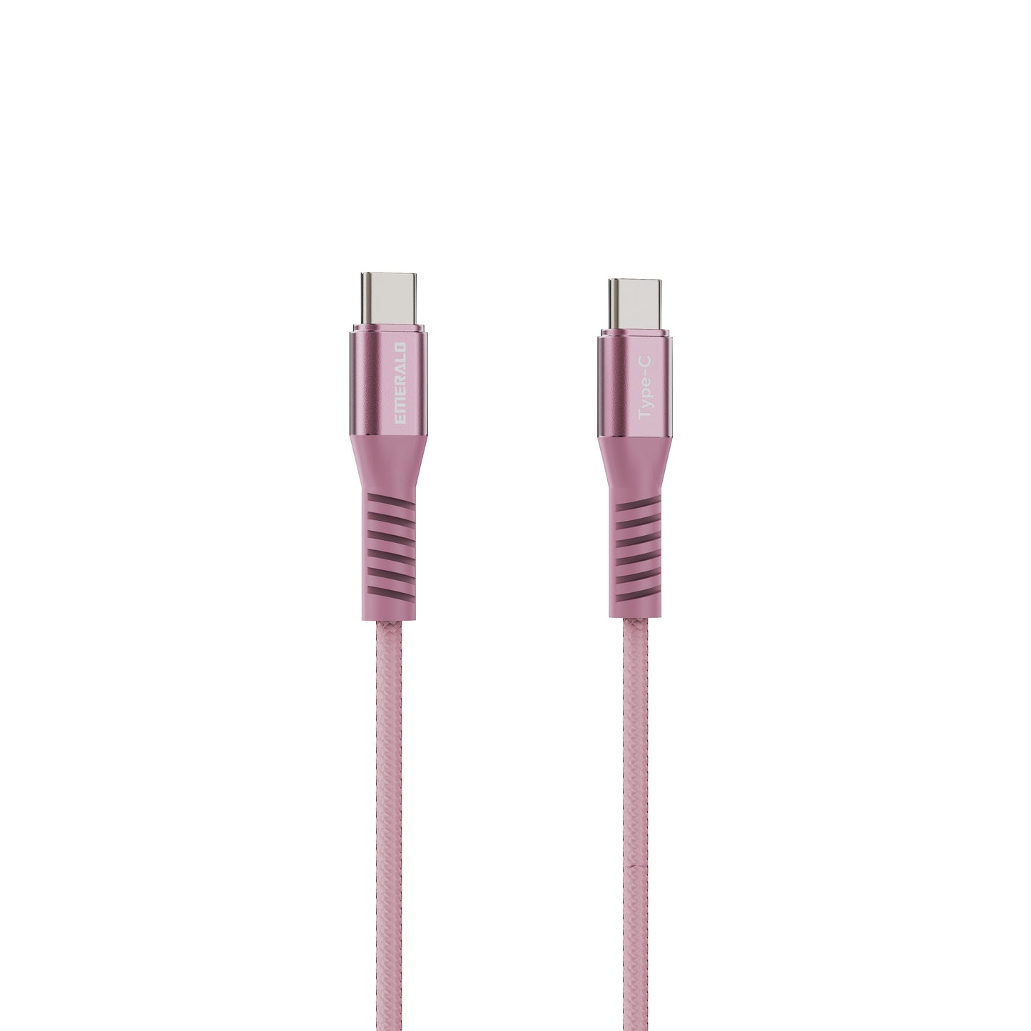 Emerald 4ft Coiled USB-C to USB-C Cable, Fast Charging & High-Speed Data Transfer