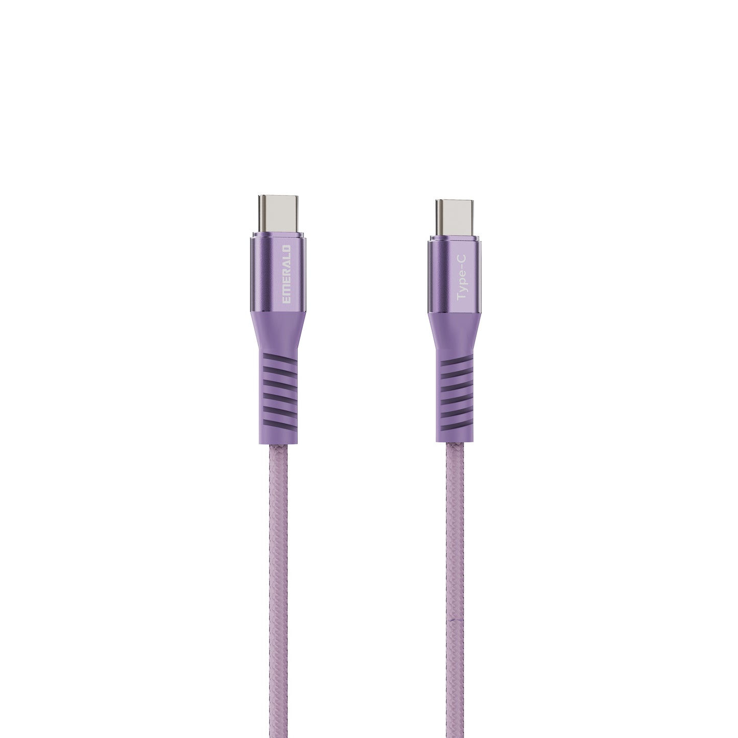 Emerald 4ft Coiled USB-C to USB-C Cable, Fast Charging & High-Speed Data Transfer