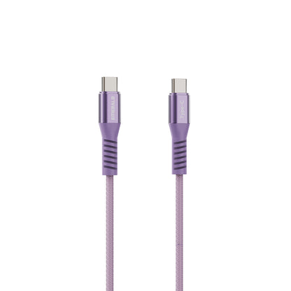 Emerald 4ft Coiled USB-C to USB-C Cable, Fast Charging & High-Speed Data Transfer