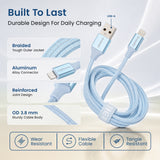Emerald 10ft Braided USB-A to Lightning, Fast Charging & Data Syncing Cable Compatible with iPhone